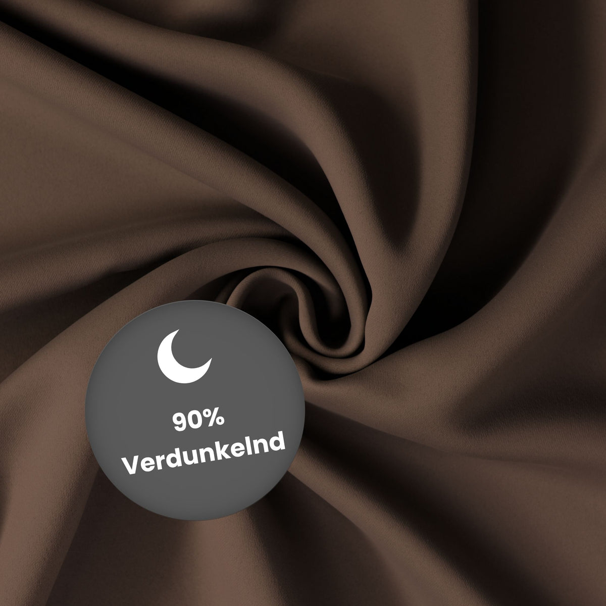 Verdunkelungsvorhang "Akustikvorhang" dunkelbraun Viktoria