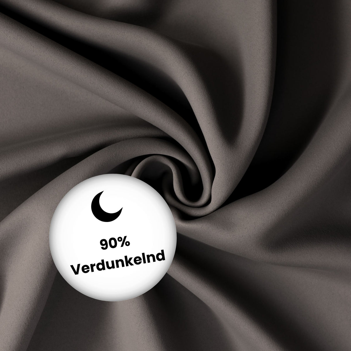 Verdunkelungsvorhang "Akustikvorhang" grau braun Viktoria