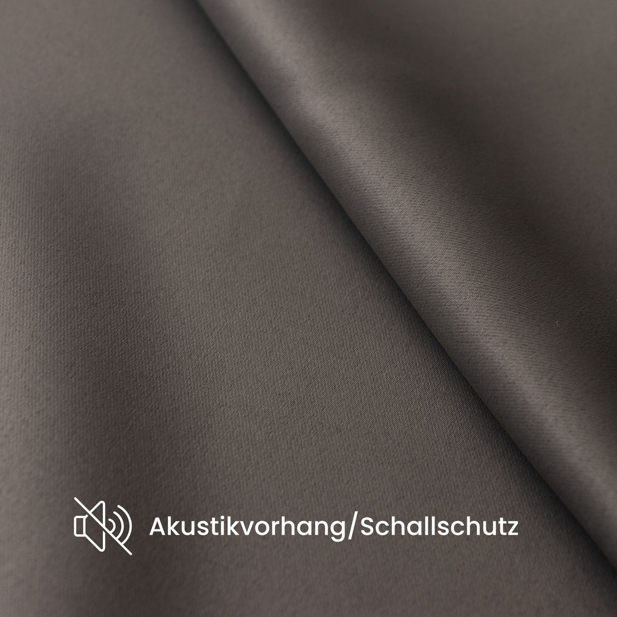 Verdunkelungsvorhang "Akustikvorhang" grau braun Viktoria