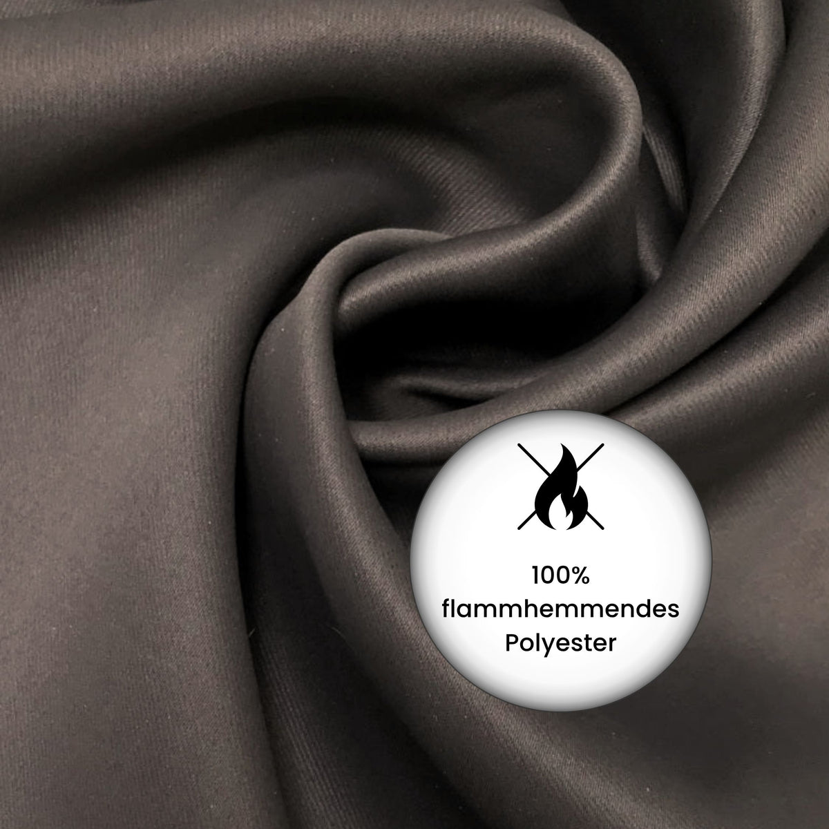 Verdunkelungsvorhang "Akustikvorhang" grau braun Viktoria