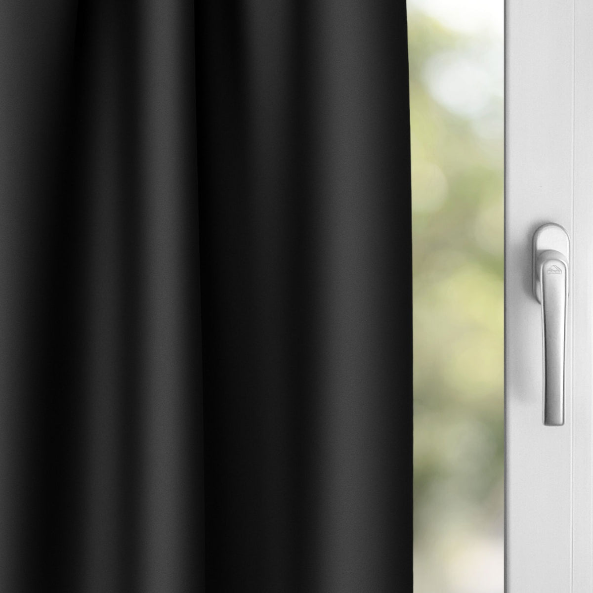 Verdunkelungsvorhang "Akustikvorhang" schwarz Viktoria