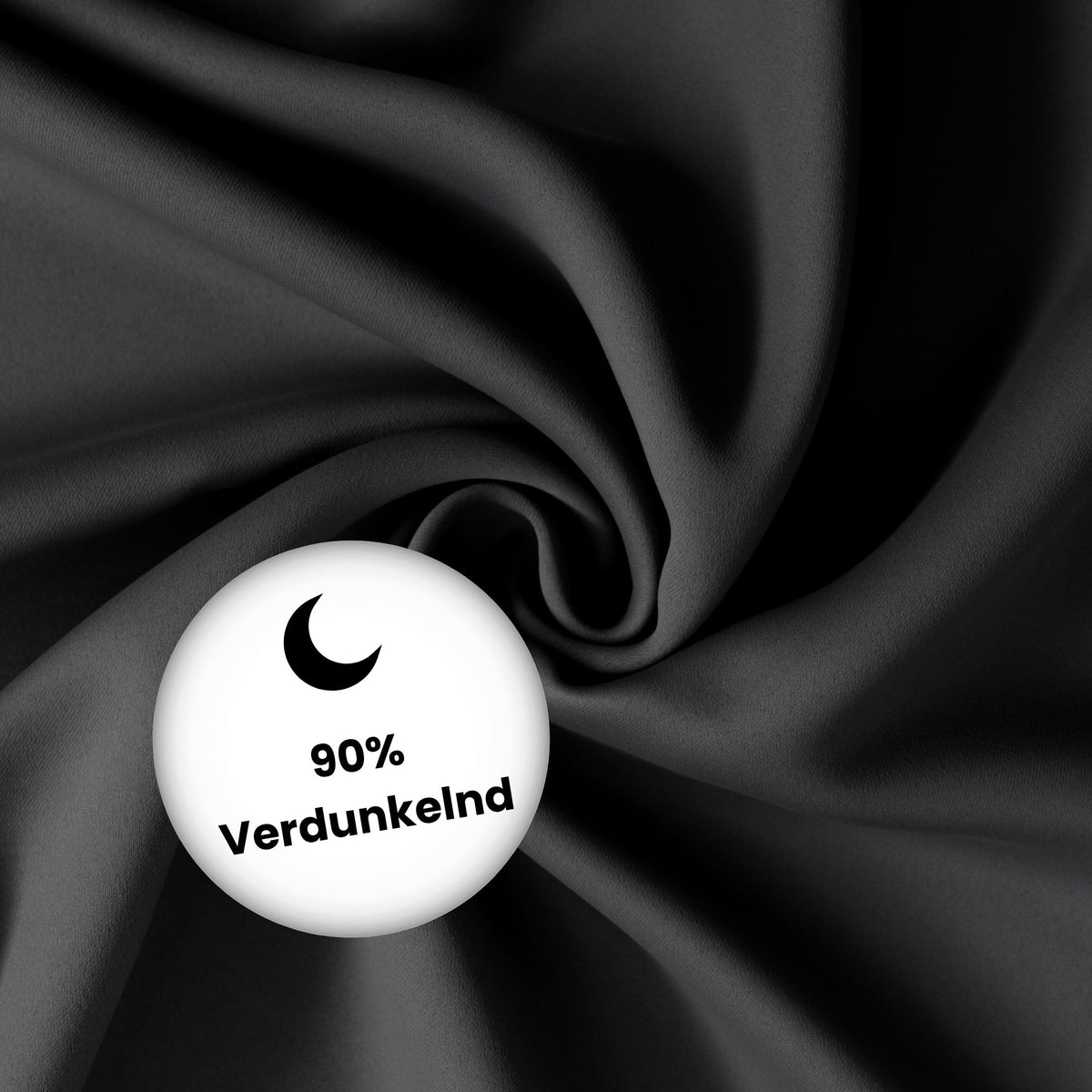 Verdunkelungsvorhang "Akustikvorhang" schwarz Viktoria