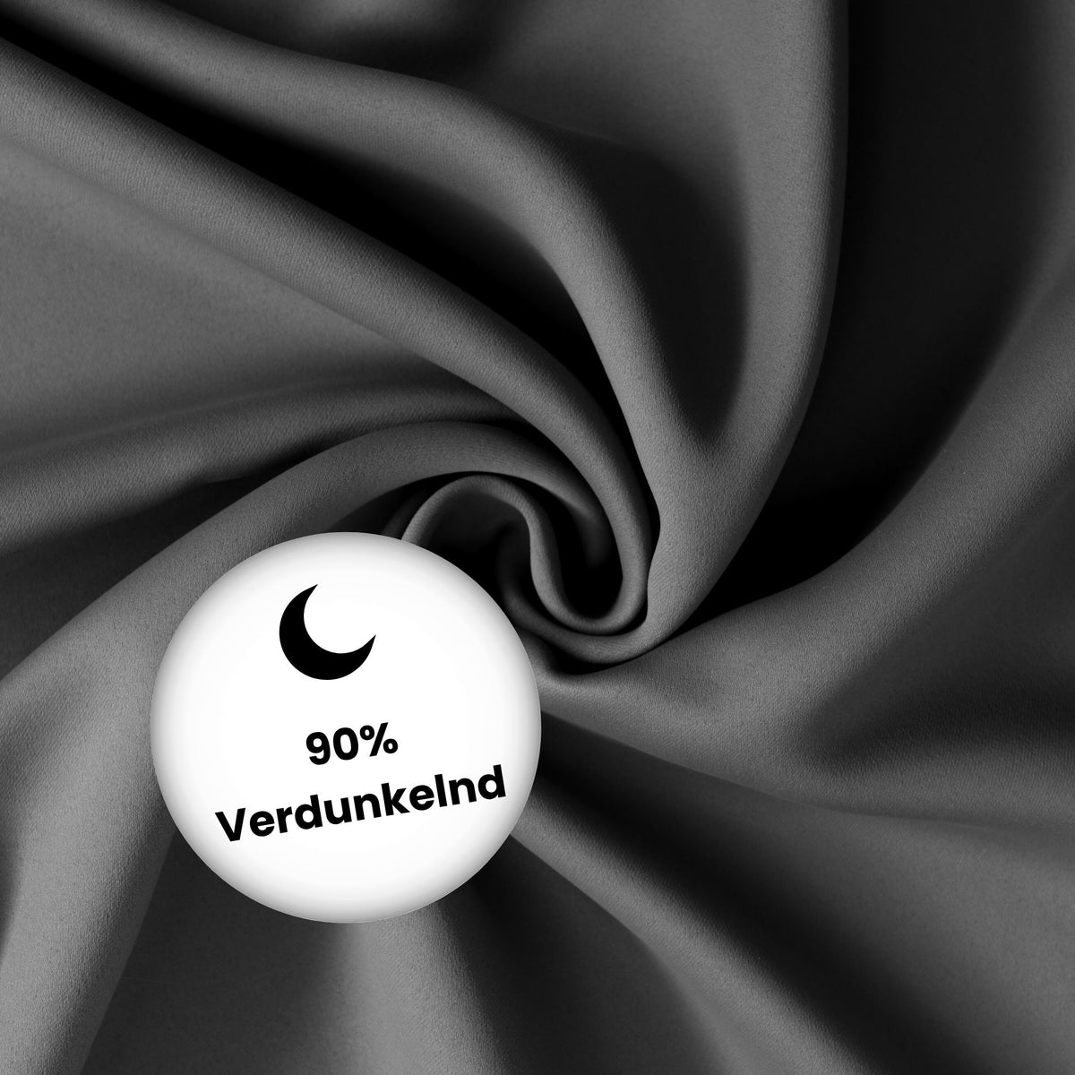 Verdunkelungsvorhang "Akustikvorhang" dunkelgrau Viktoria