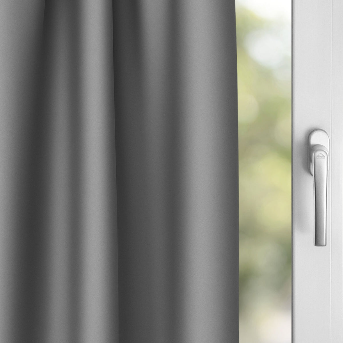 Verdunkelungsvorhang "Akustikvorhang" steingrau Viktoria