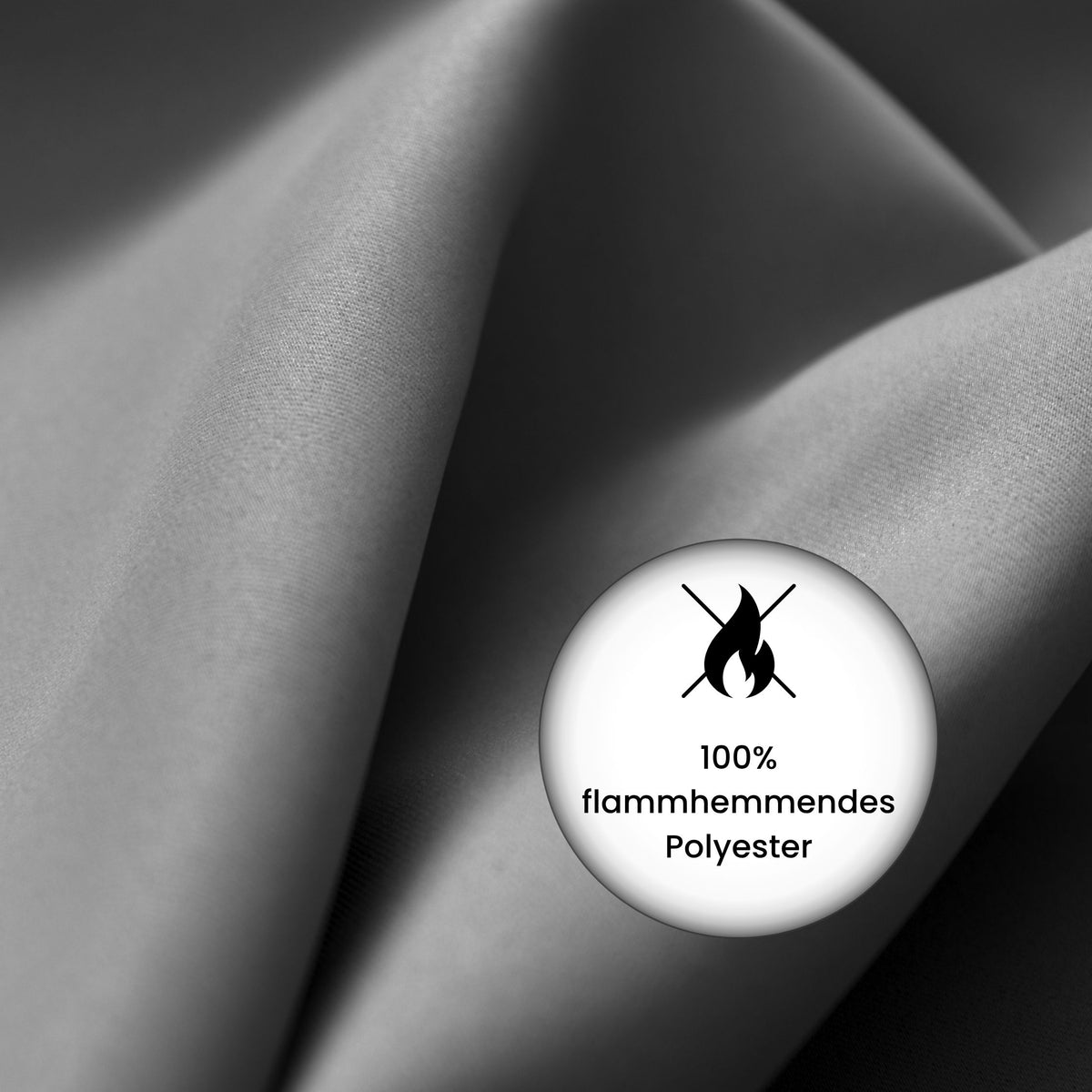 Verdunkelungsvorhang "Akustikvorhang" steingrau Viktoria