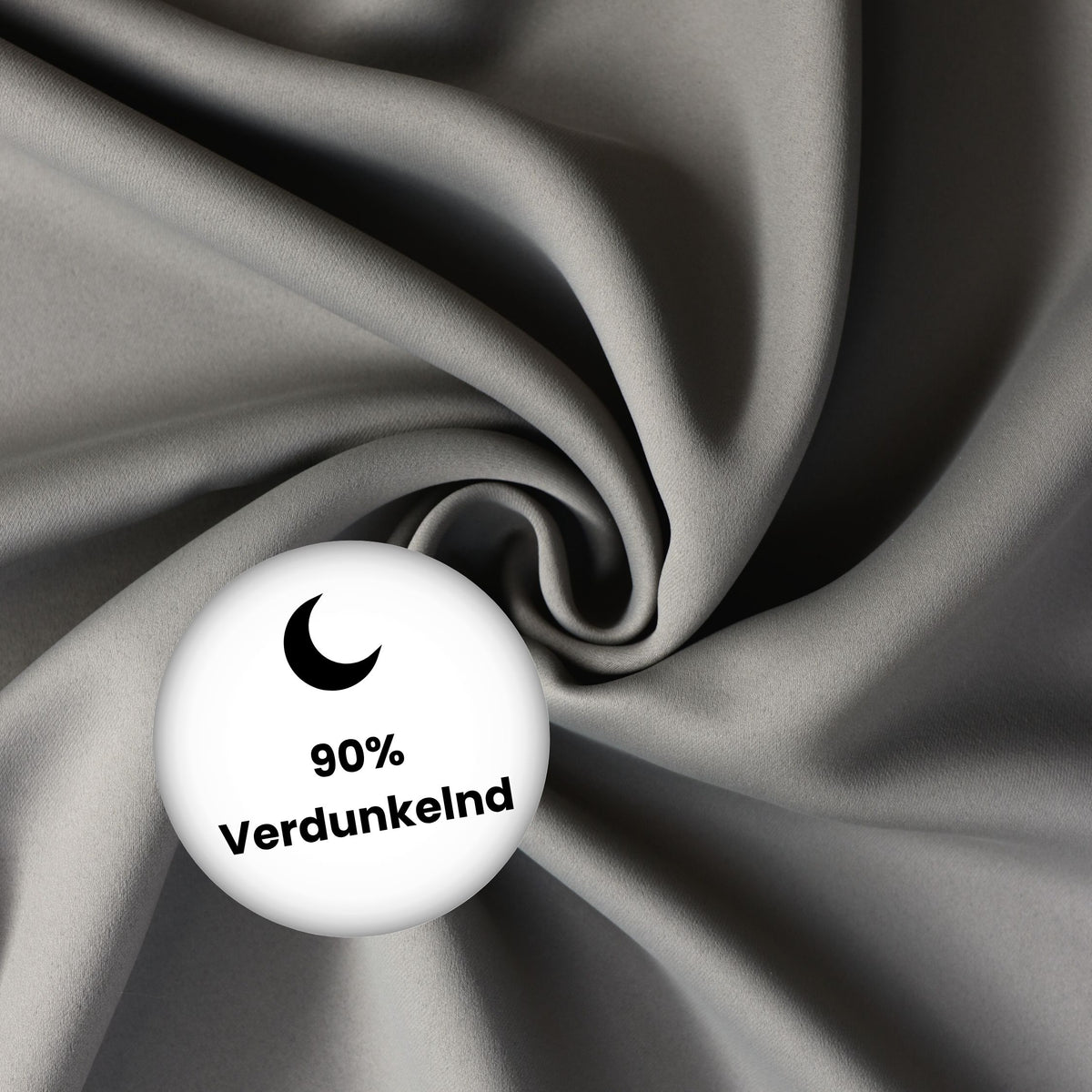 Verdunkelungsvorhang "Akustikvorhang" grau Viktoria