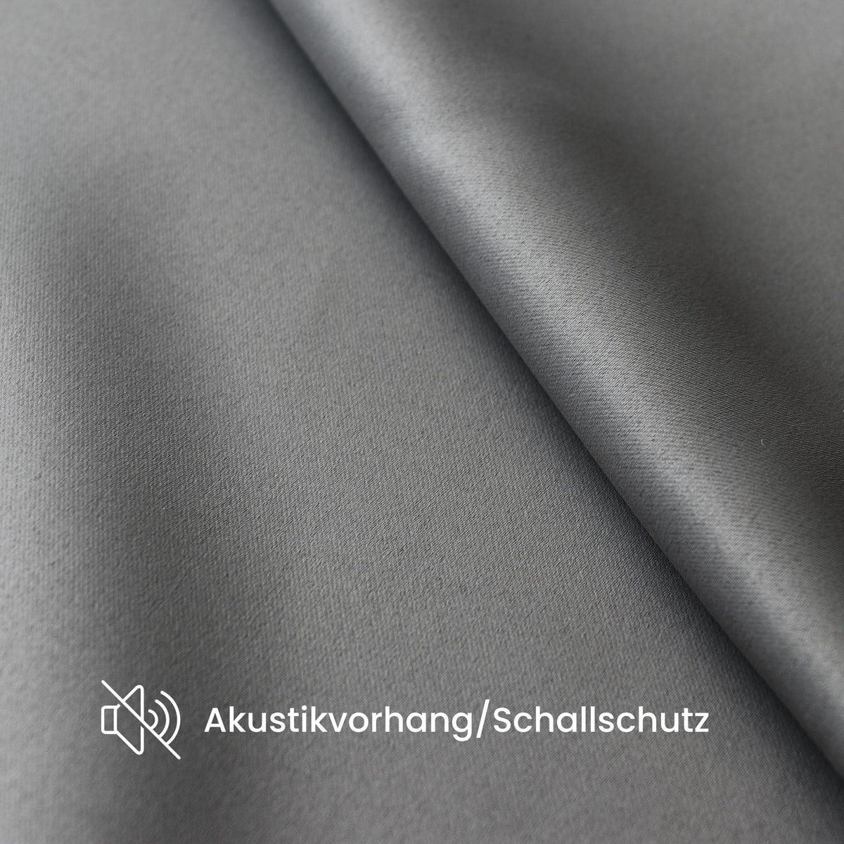 Verdunkelungsvorhang "Akustikvorhang" grau Viktoria