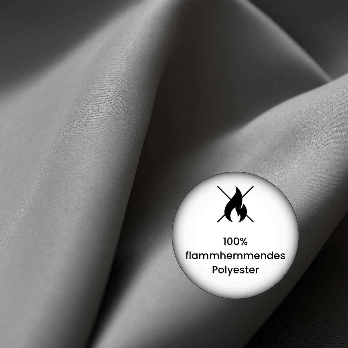 Verdunkelungsvorhang "Akustikvorhang" grau Viktoria