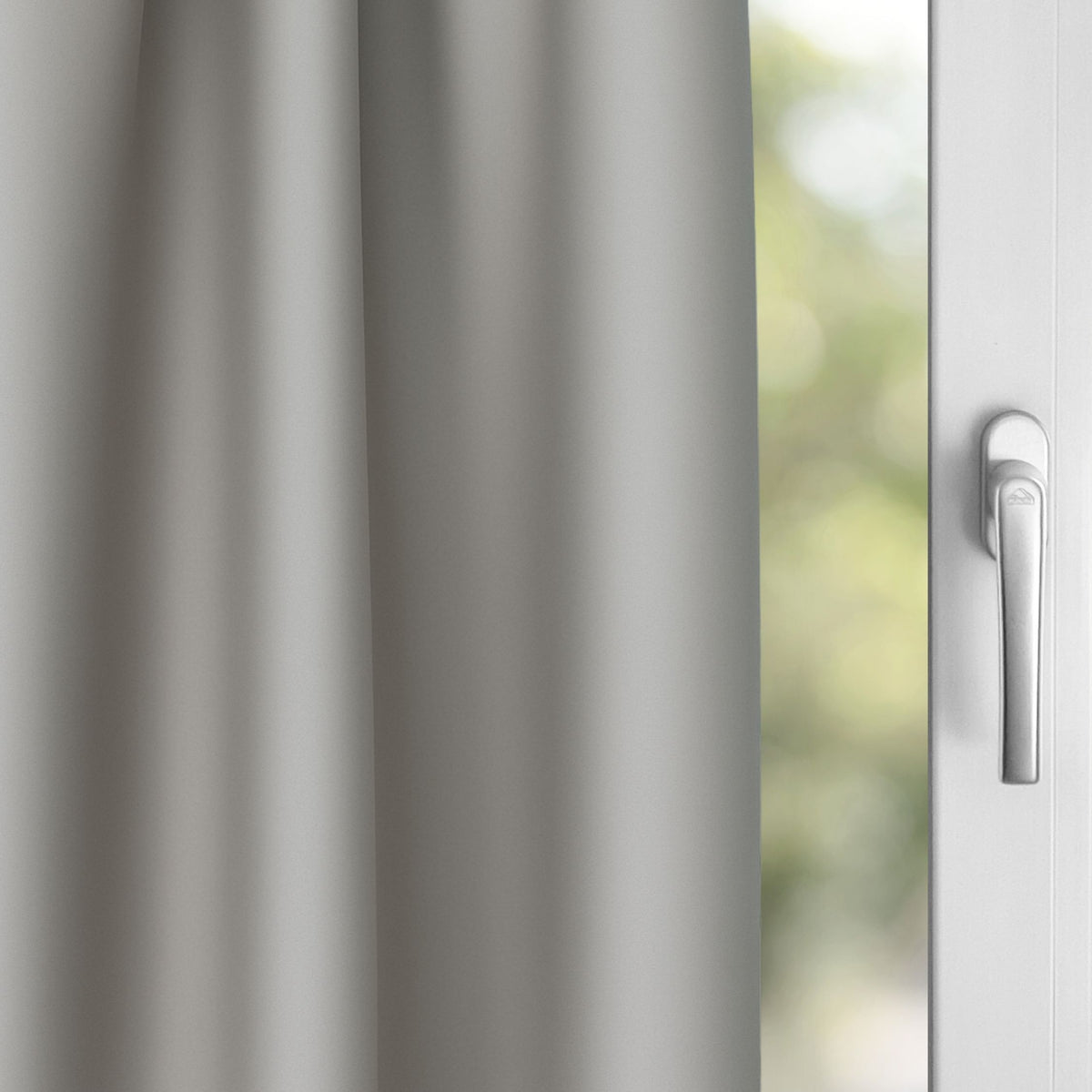 Verdunkelungsvorhang "Akustikvorhang" hellgrau Viktoria