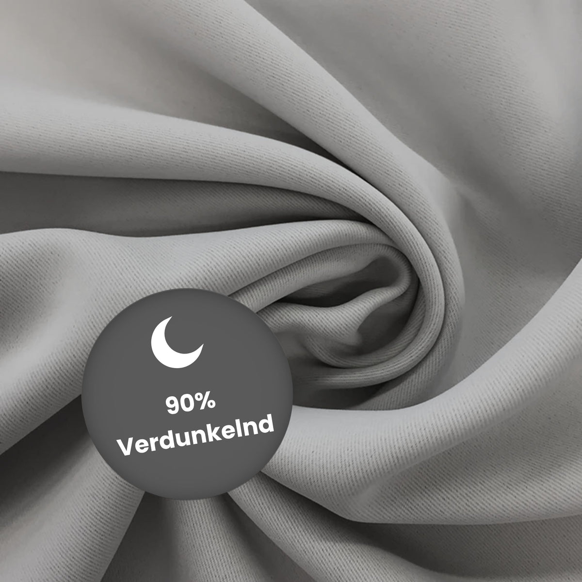 Verdunkelungsvorhang "Akustikvorhang" hellgrau Viktoria