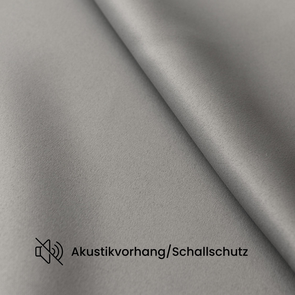 Verdunkelungsvorhang "Akustikvorhang" hellgrau Viktoria