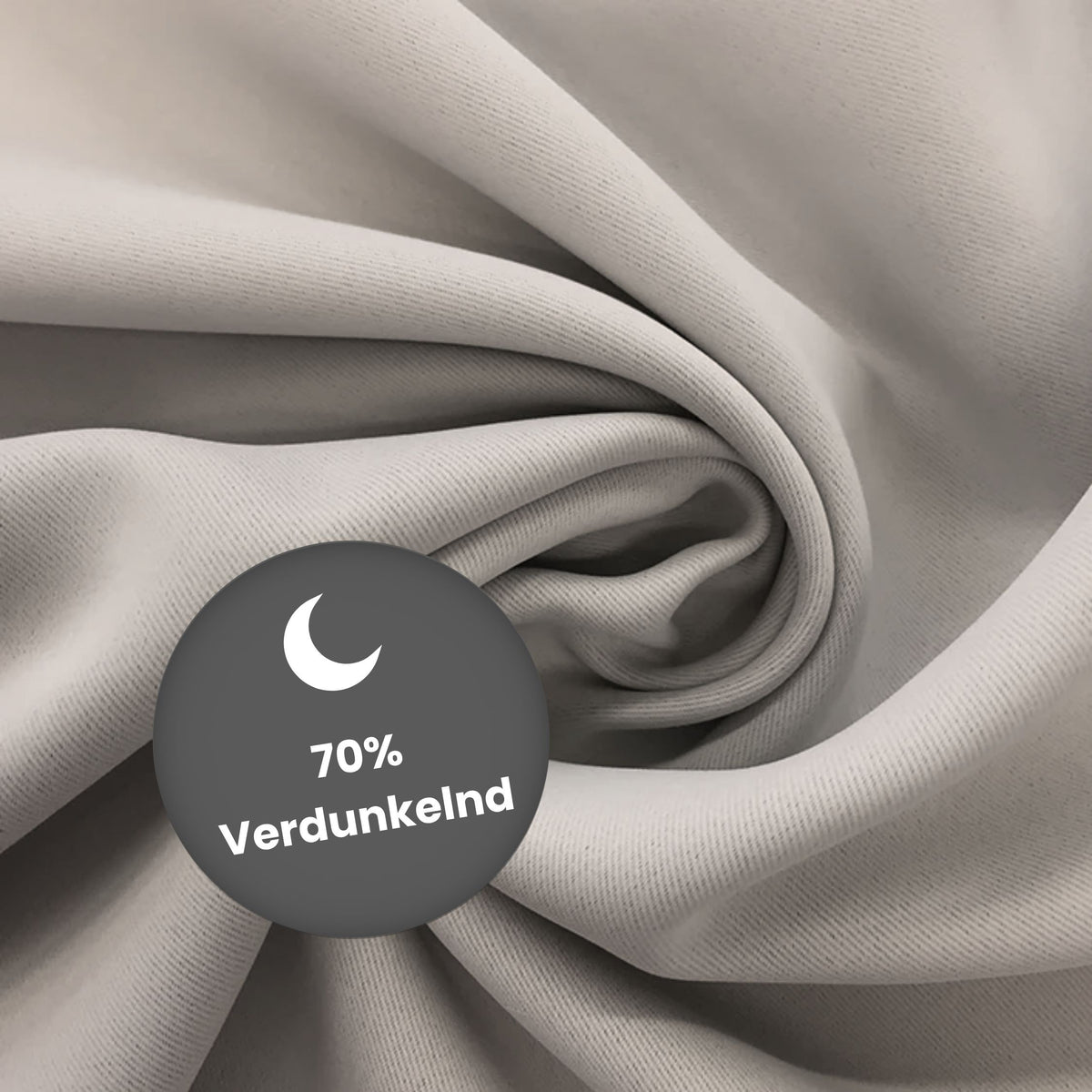 Verdunkelungsvorhang "Akustikvorhang" helltaupe Viktoria