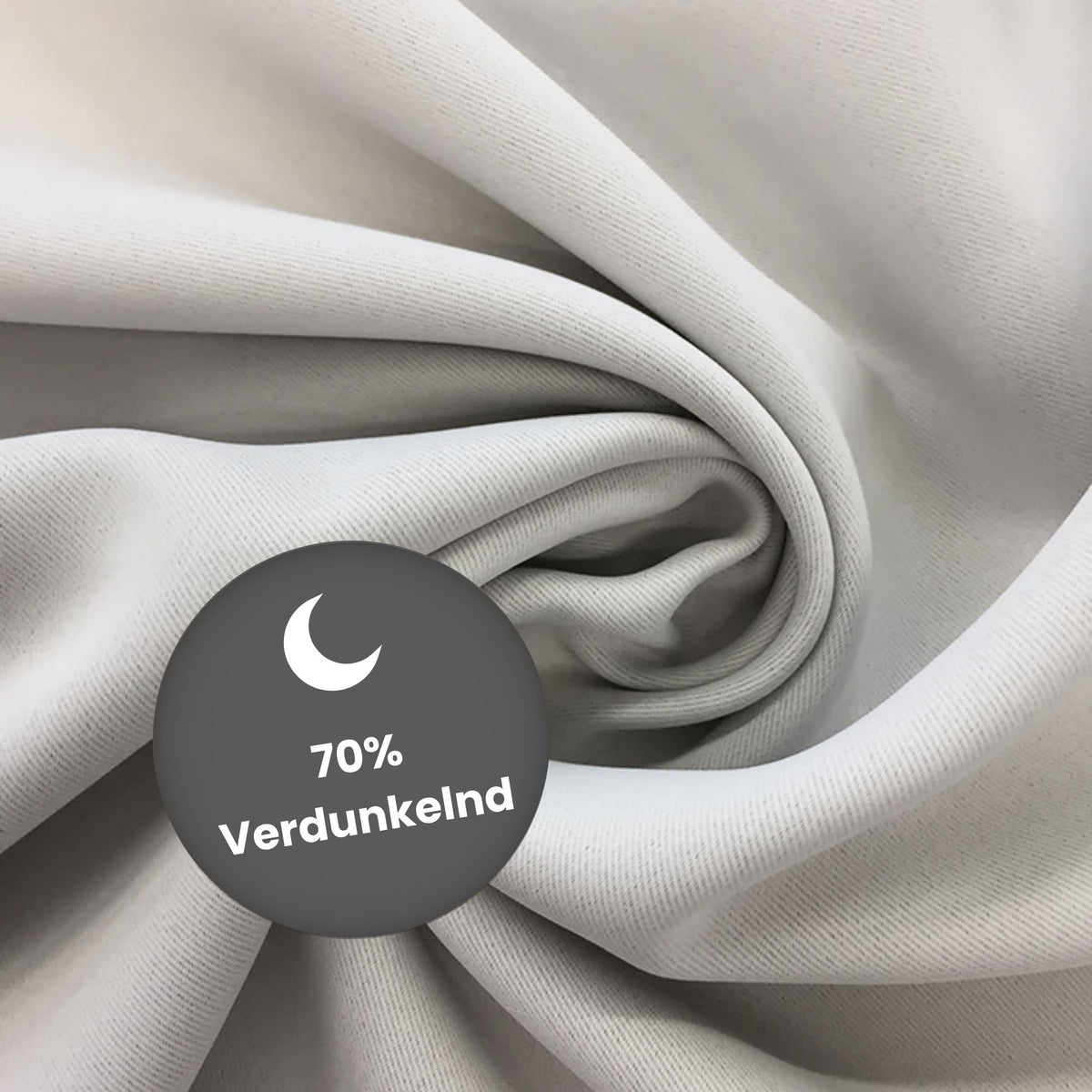 Verdunkelungsvorhang "Akustikvorhang" kieselgrau Viktoria