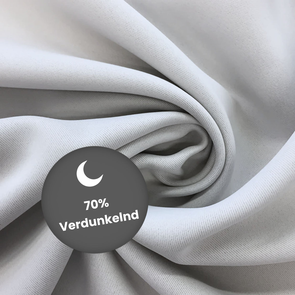 Verdunkelungsvorhang "Akustikvorhang" zartgrau Viktoria