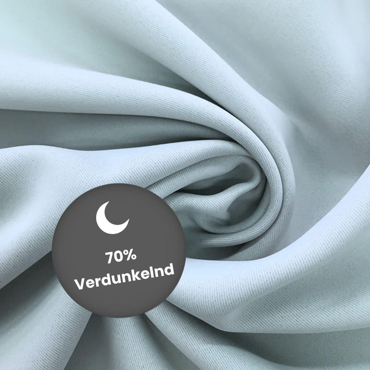 Verdunkelungsvorhang "Akustikvorhang" zarttürkis Viktoria