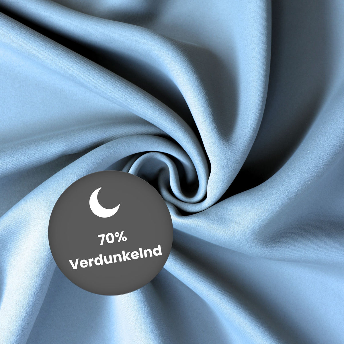 Verdunkelungsvorhang "Akustikvorhang" hellblau Viktoria