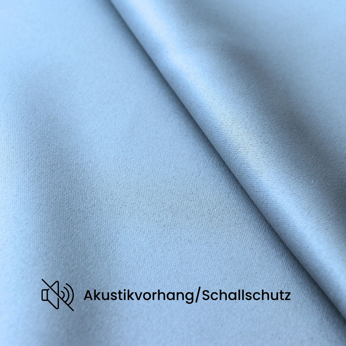 Verdunkelungsvorhang "Akustikvorhang" hellblau Viktoria