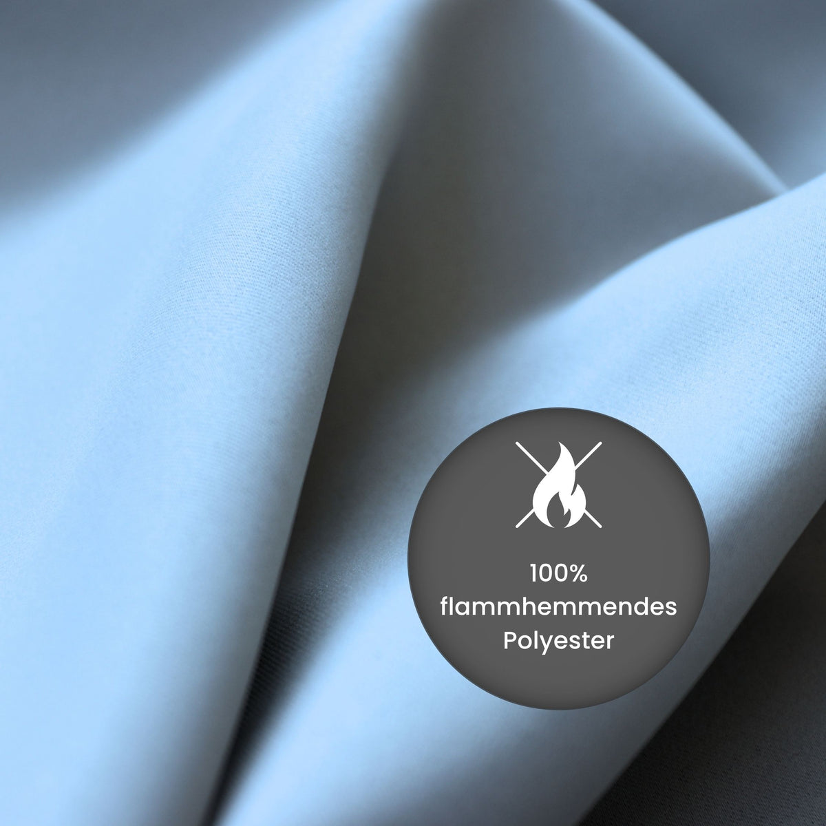 Verdunkelungsvorhang "Akustikvorhang" hellblau Viktoria