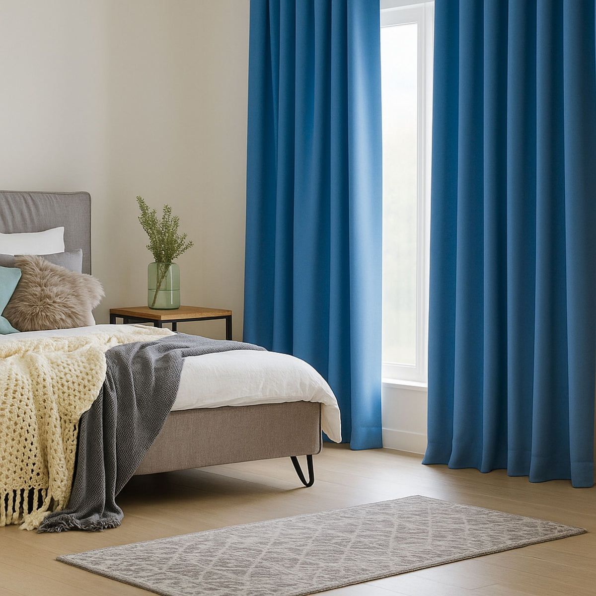 Verdunkelungsvorhang "Akustikvorhang" tintenblau Viktoria