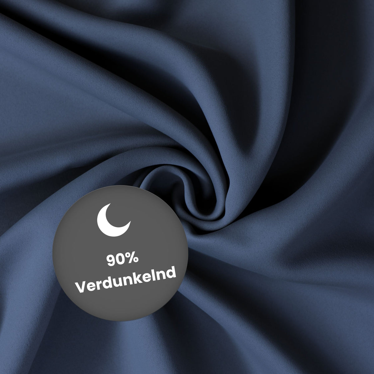 Verdunkelungsvorhang "Akustikvorhang" nachtblau Viktoria