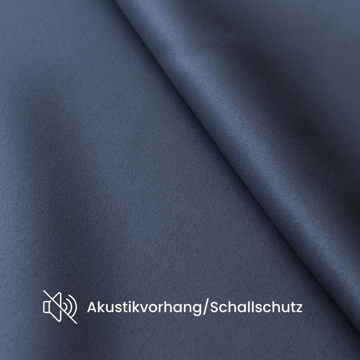 Verdunkelungsvorhang "Akustikvorhang" nachtblau Viktoria