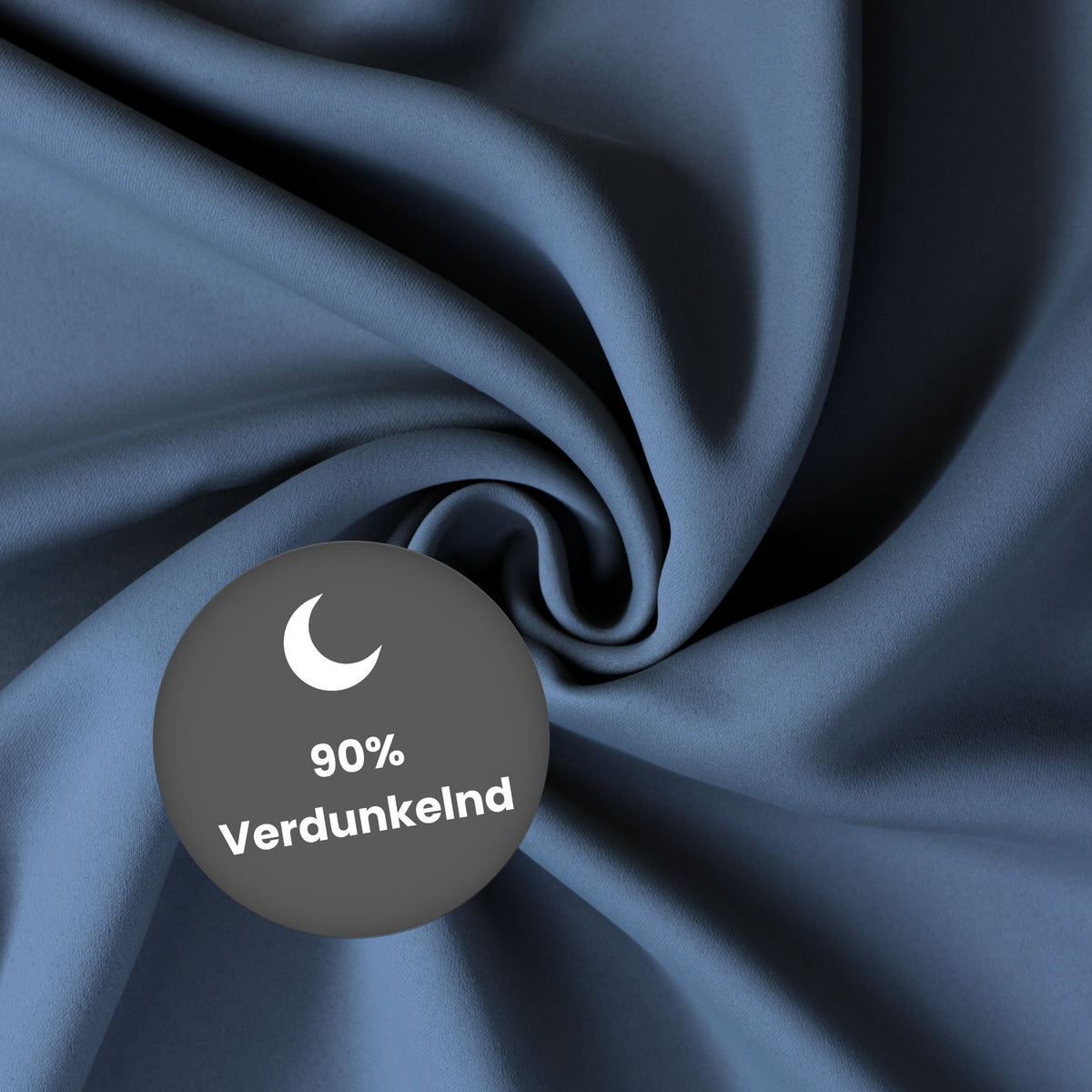 Verdunkelungsvorhang "Akustikvorhang" dunkelblau Viktoria