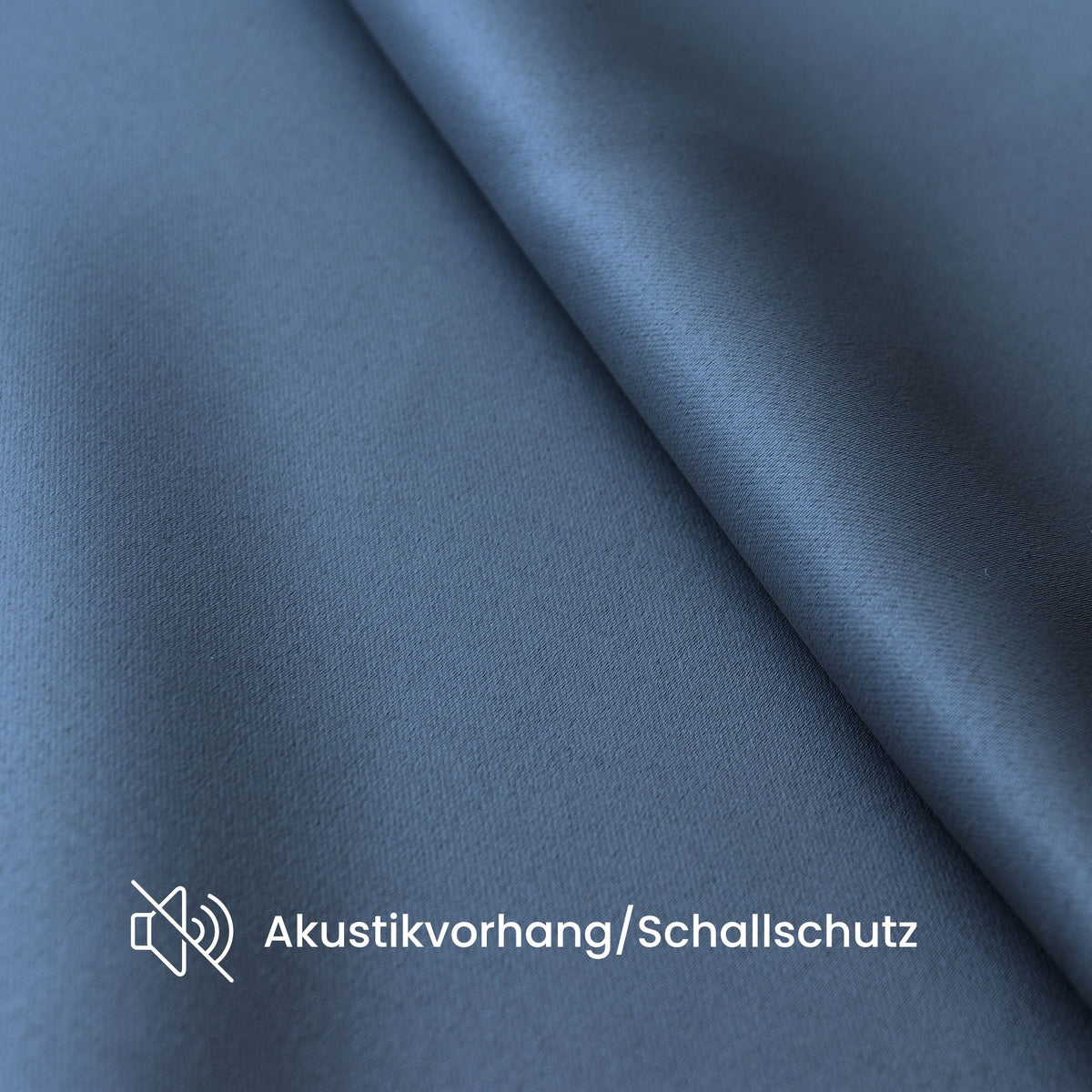 Verdunkelungsvorhang "Akustikvorhang" dunkelblau Viktoria
