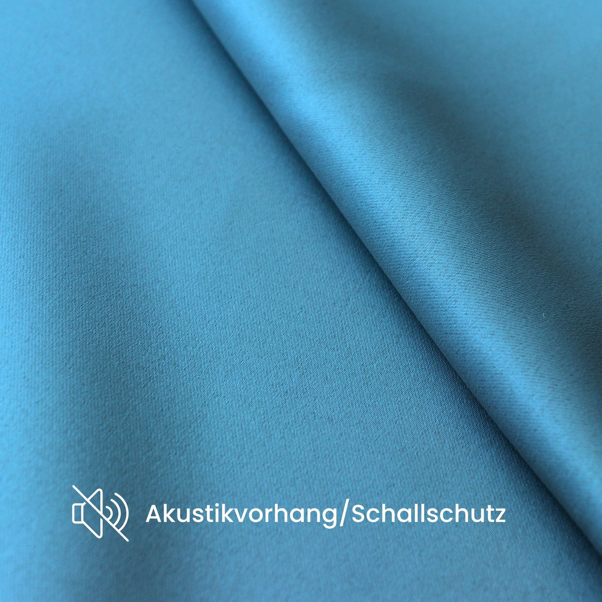 Verdunkelungsvorhang "Akustikvorhang" stahlblau Viktoria