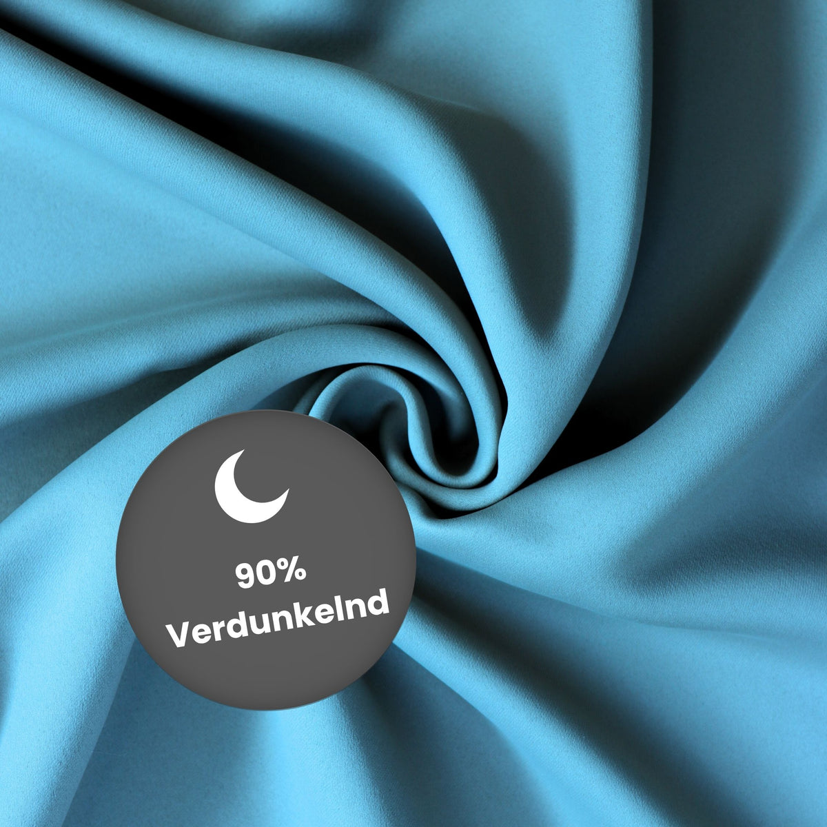 Verdunkelungsvorhang "Akustikvorhang" meerblau Viktoria