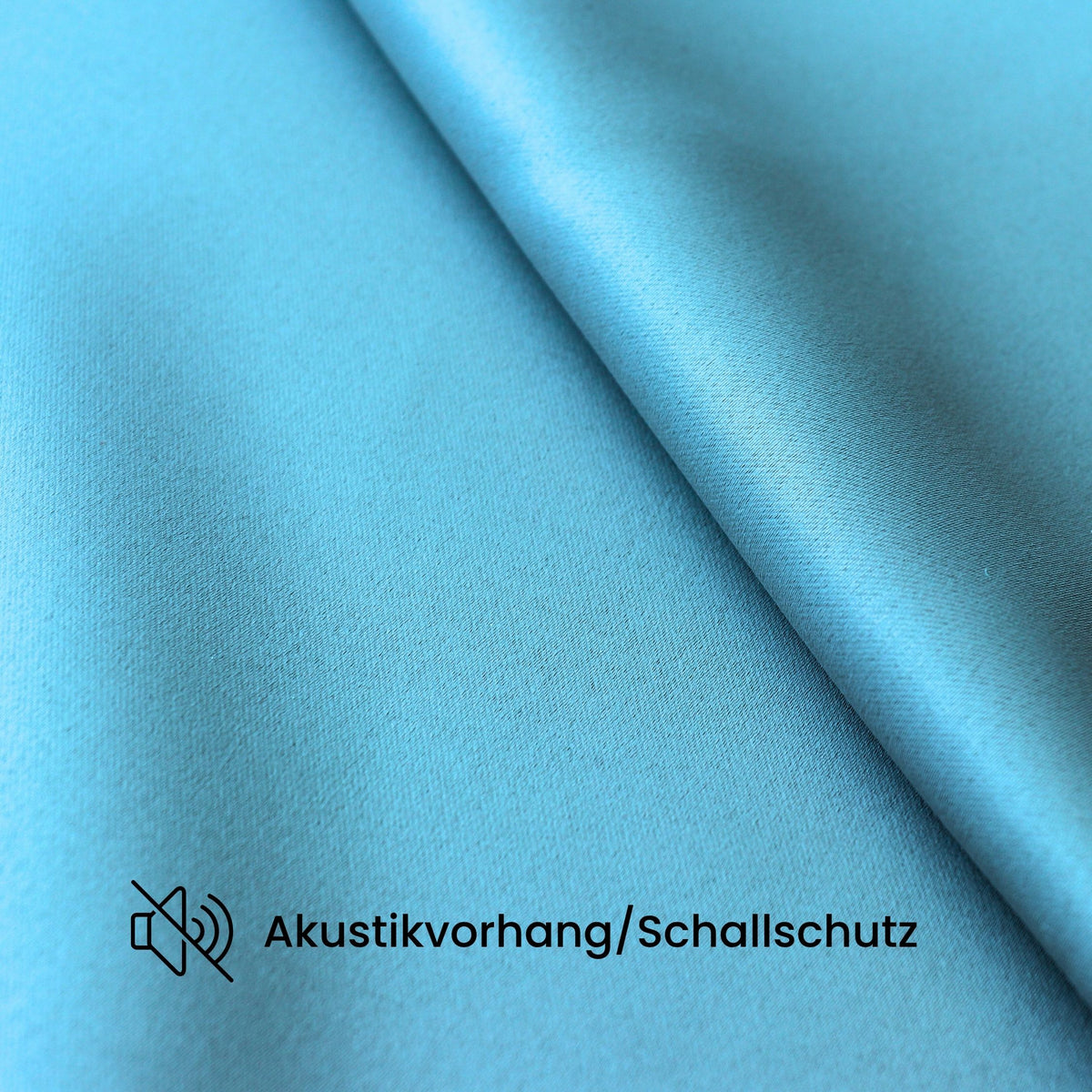 Verdunkelungsvorhang "Akustikvorhang" meerblau Viktoria