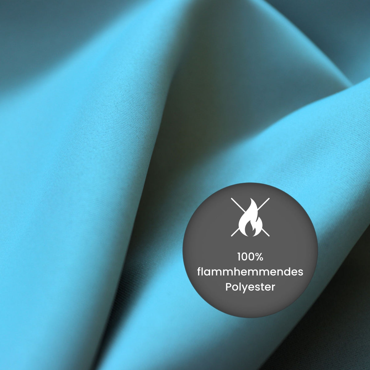 Verdunkelungsvorhang "Akustikvorhang" meerblau Viktoria