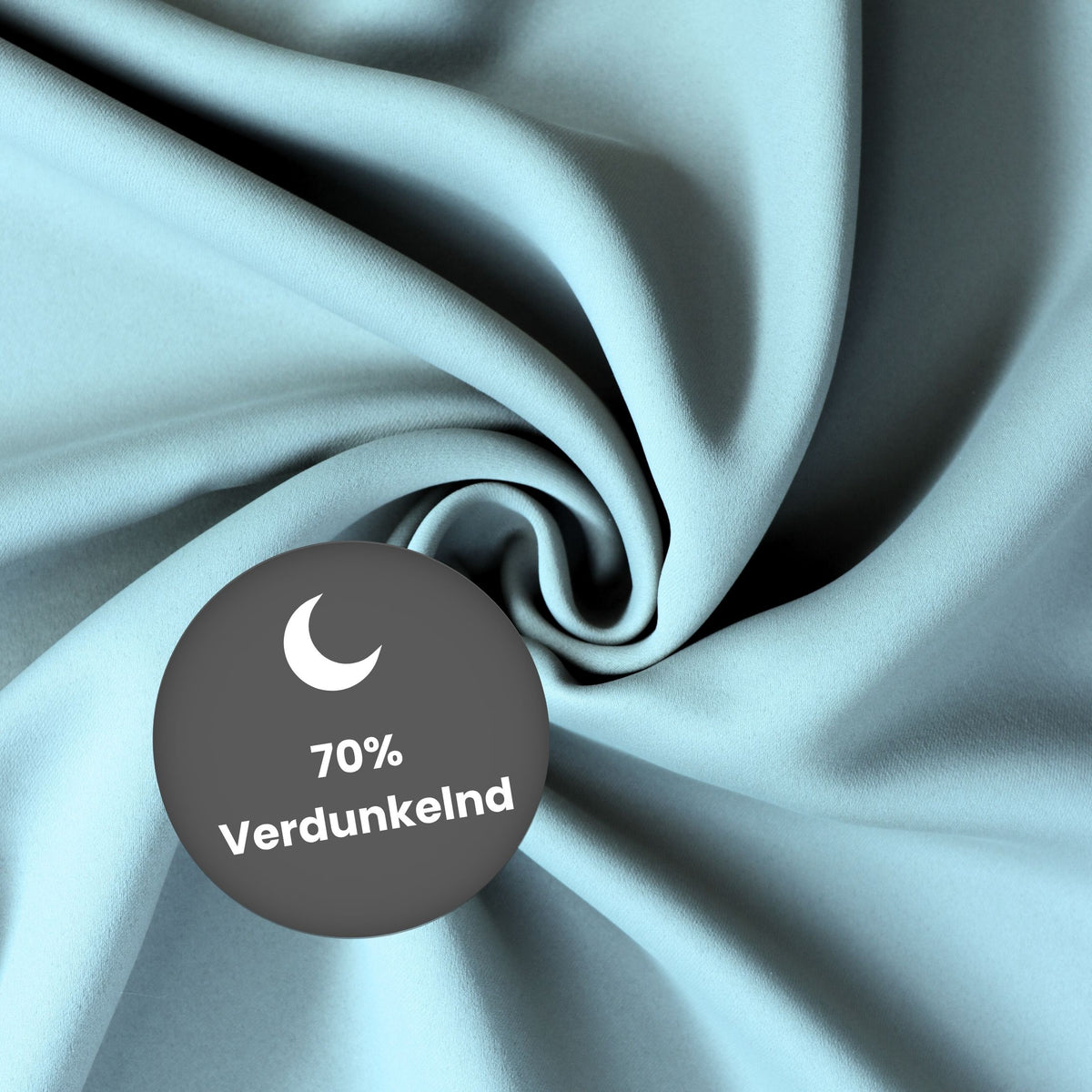 Verdunkelungsvorhang "Akustikvorhang" himmelblau Viktoria