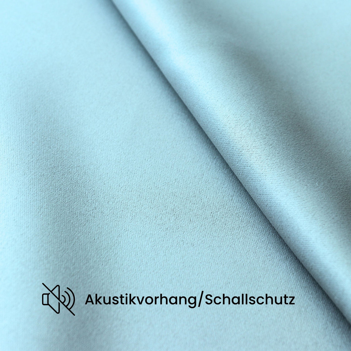 Verdunkelungsvorhang "Akustikvorhang" himmelblau Viktoria