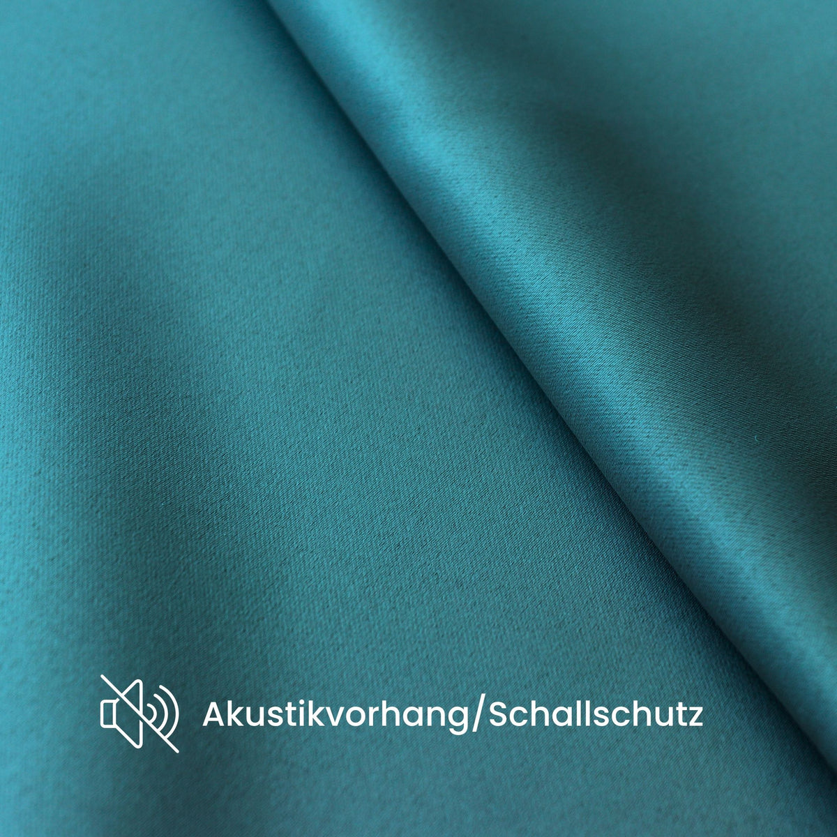 Verdunkelungsvorhang "Akustikvorhang" petrol Viktoria