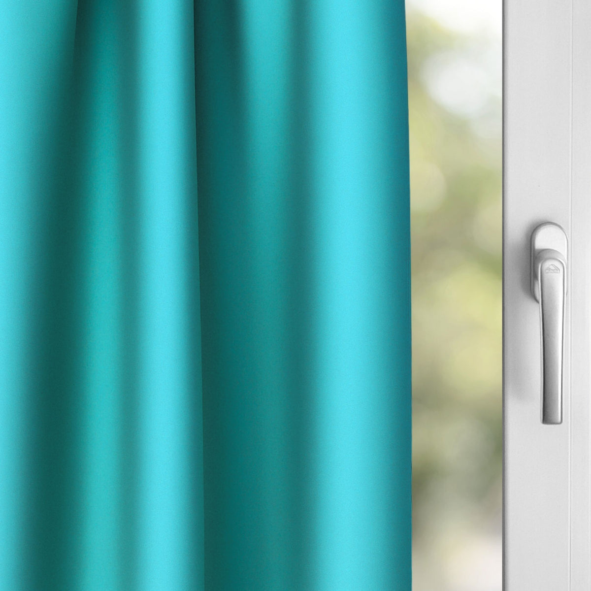 Verdunkelungsvorhang "Akustikvorhang" türkis Viktoria