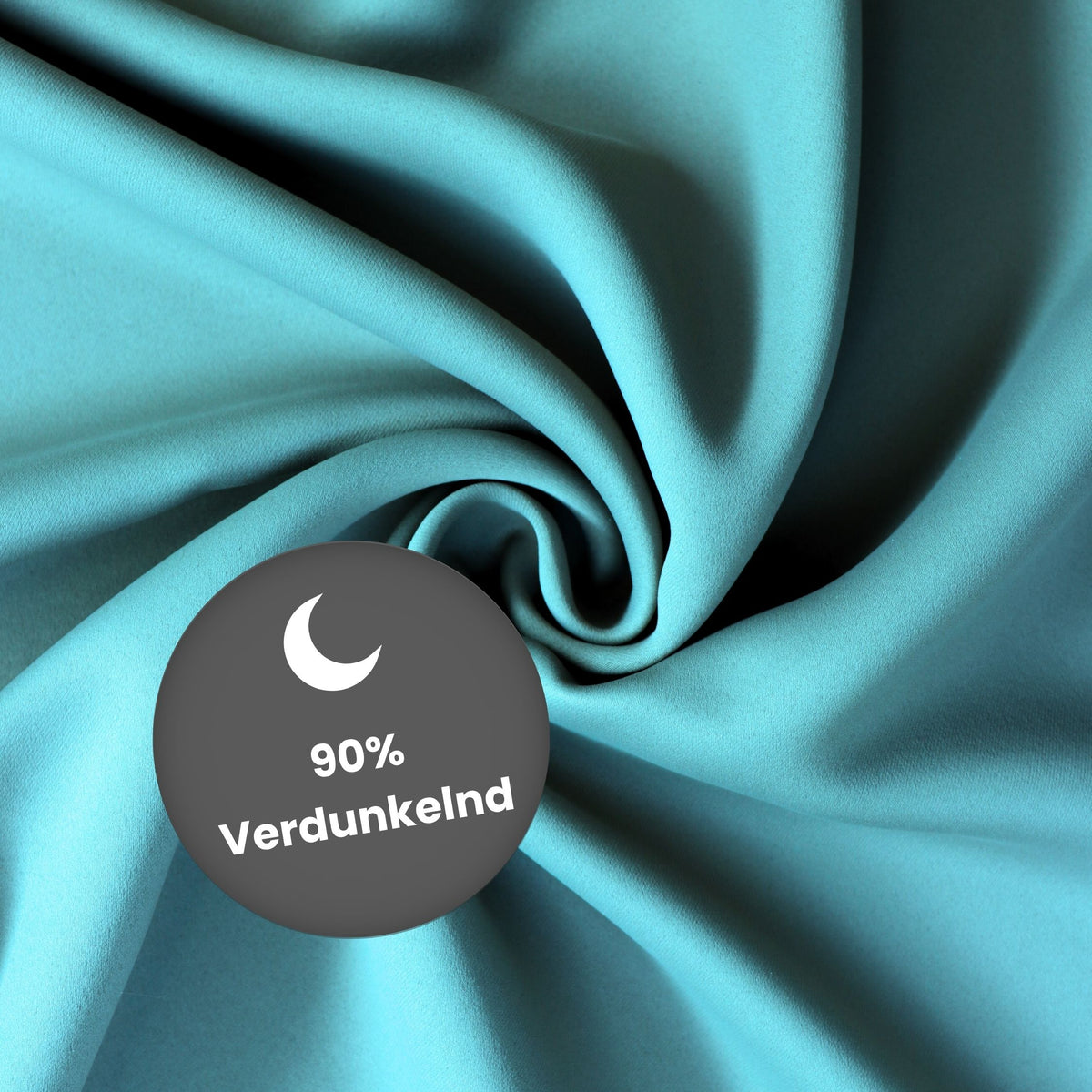 Verdunkelungsvorhang "Akustikvorhang" türkis Viktoria