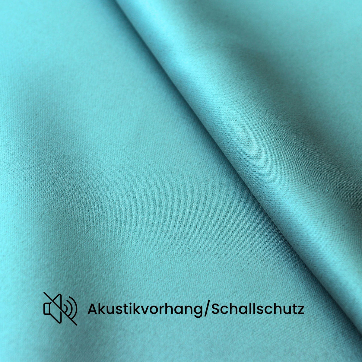 Verdunkelungsvorhang "Akustikvorhang" türkis Viktoria