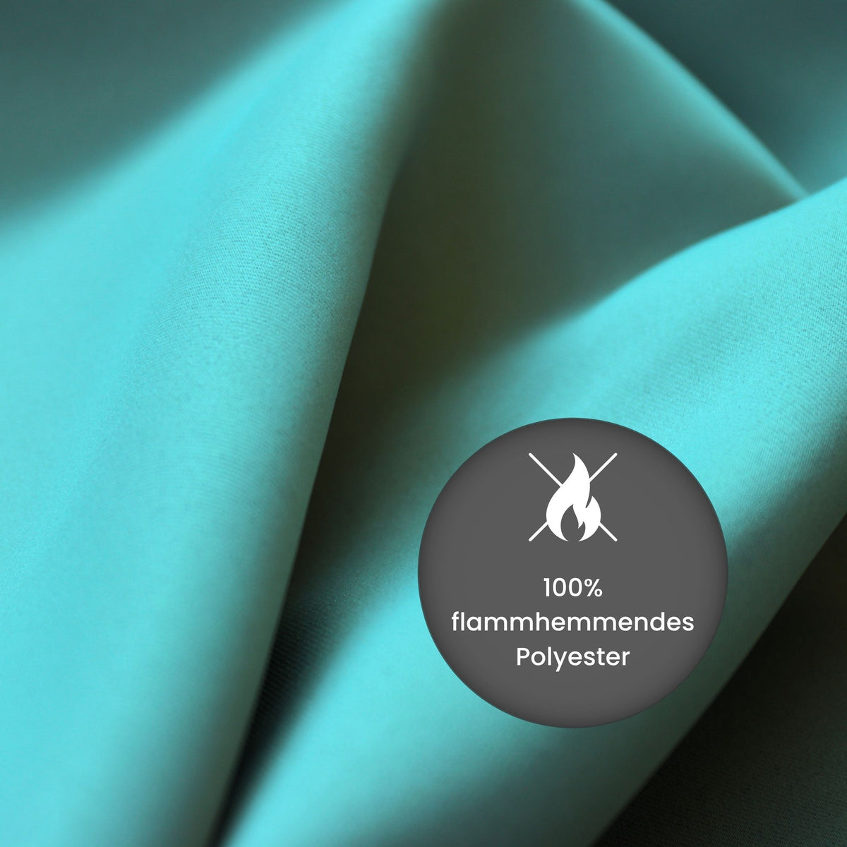 Verdunkelungsvorhang "Akustikvorhang" türkis Viktoria