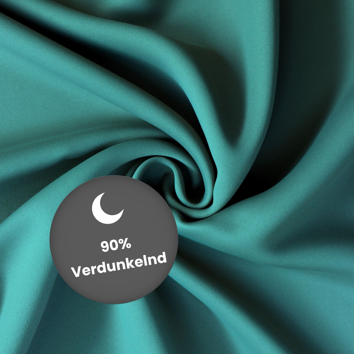 Verdunkelungsvorhang "Akustikvorhang" grün blau Viktoria