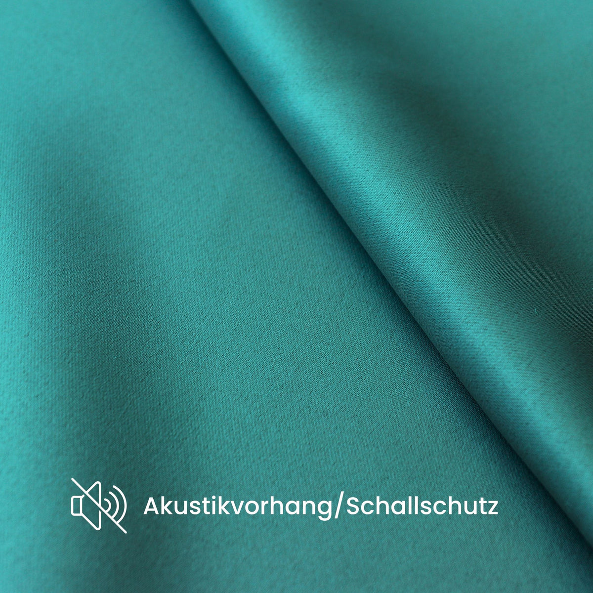 Verdunkelungsvorhang "Akustikvorhang" grün blau Viktoria
