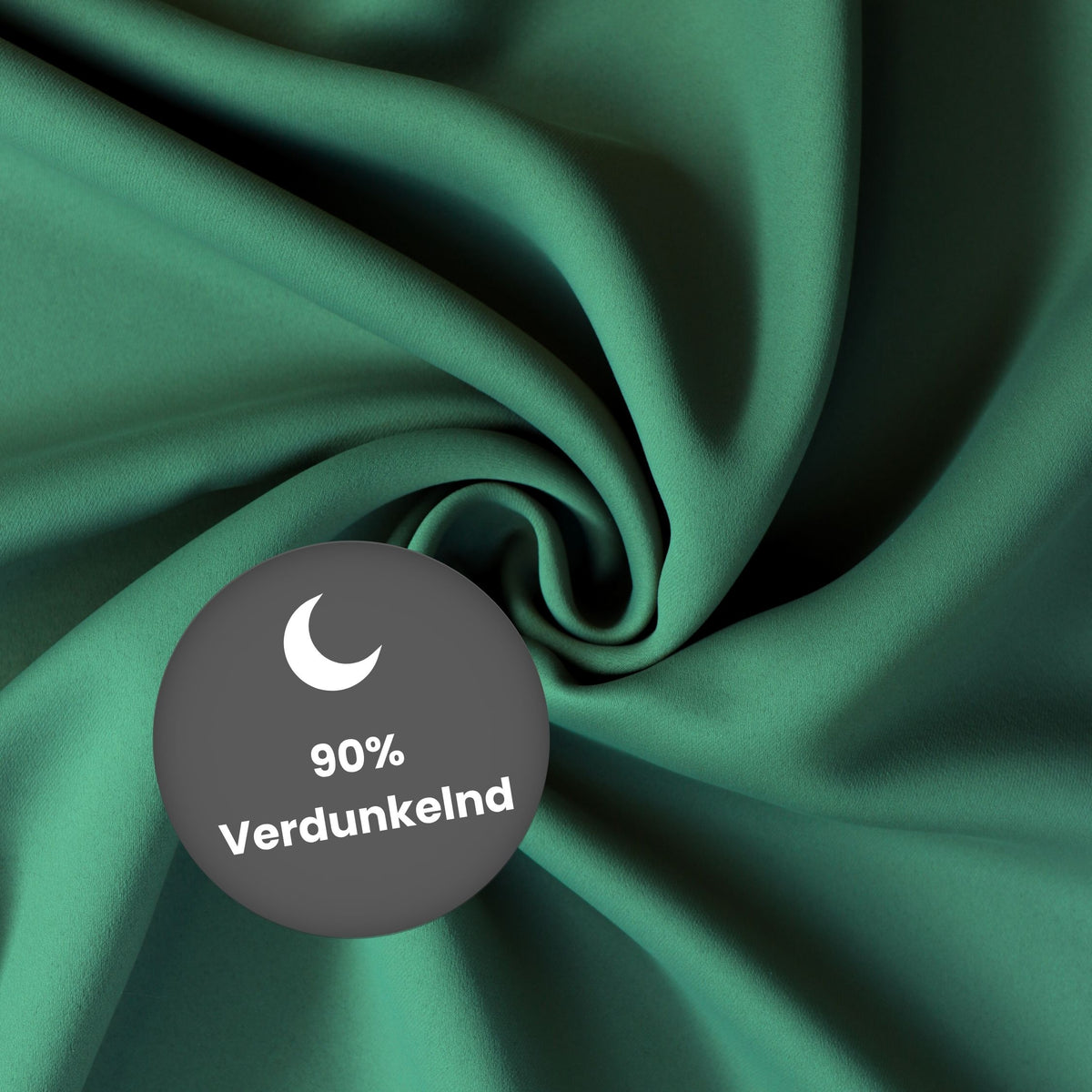 Verdunkelungsvorhang "Akustikvorhang" flaschengrün Viktoria