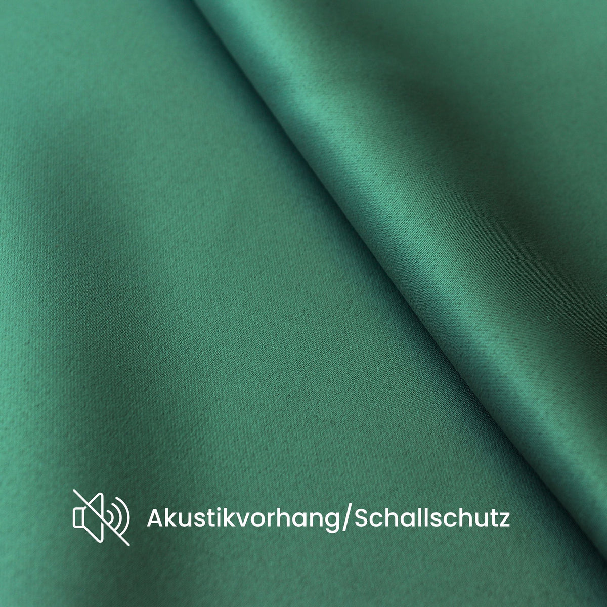 Verdunkelungsvorhang "Akustikvorhang" flaschengrün Viktoria