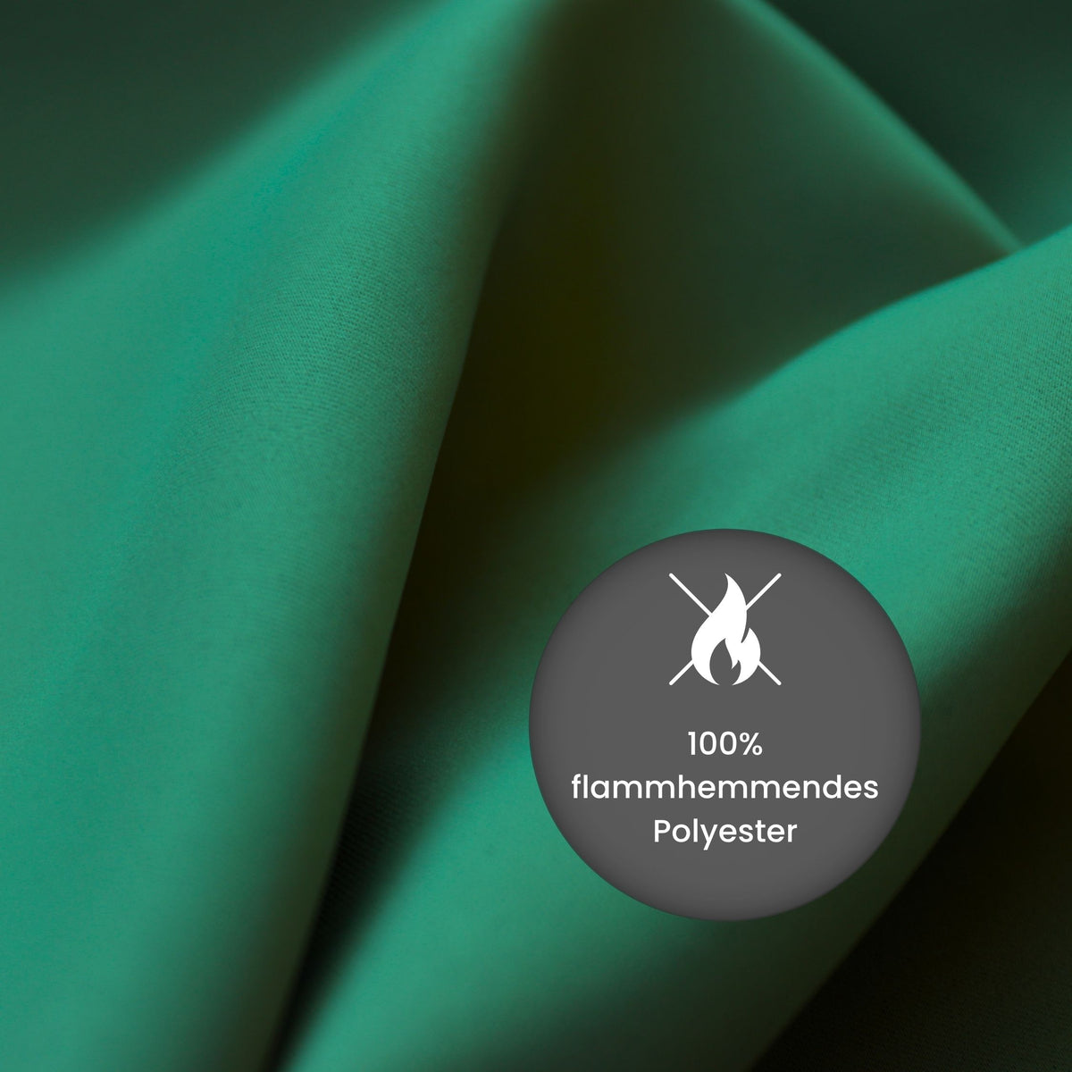 Verdunkelungsvorhang "Akustikvorhang" flaschengrün Viktoria