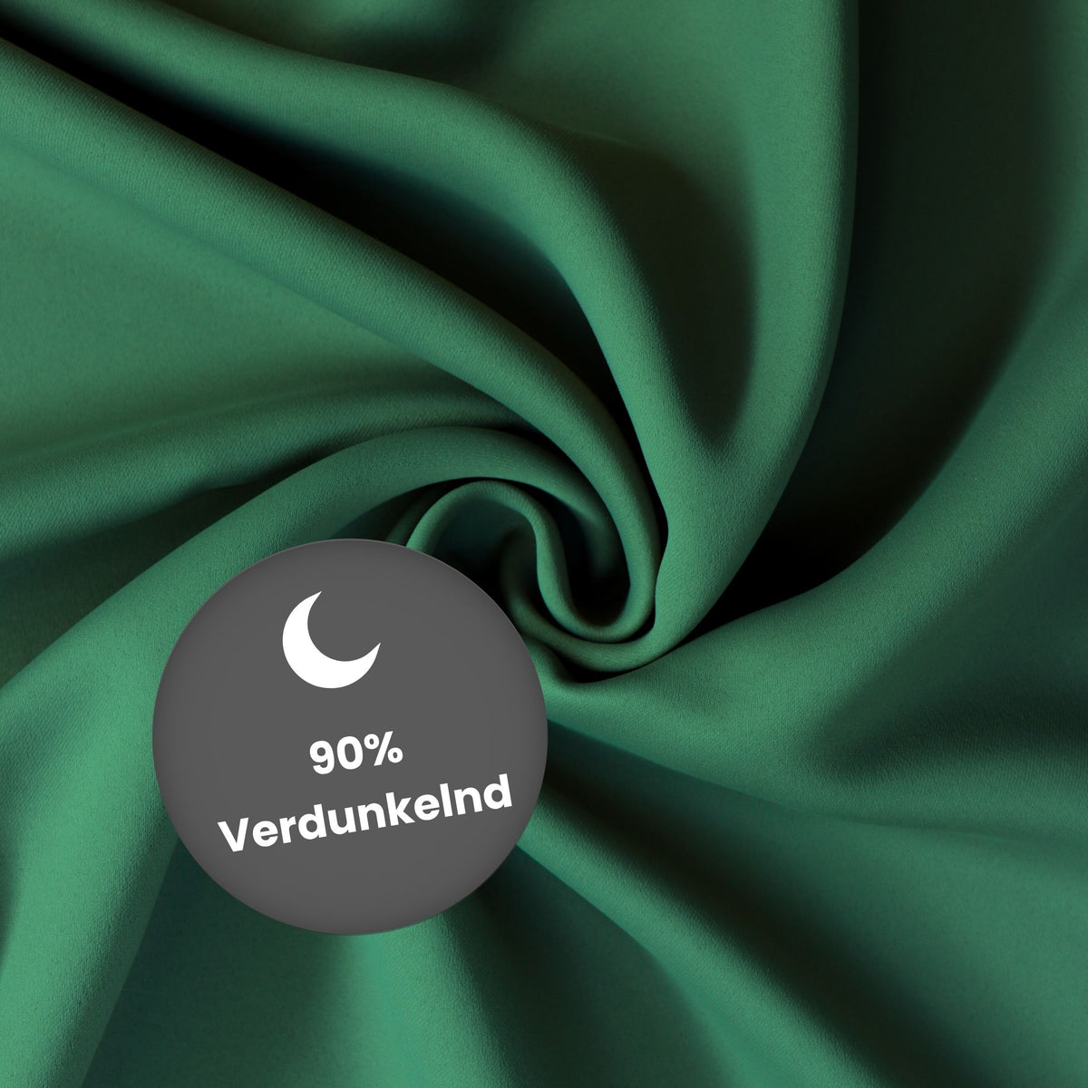 Verdunkelungsvorhang "Akustikvorhang" dunkelgrün Viktoria