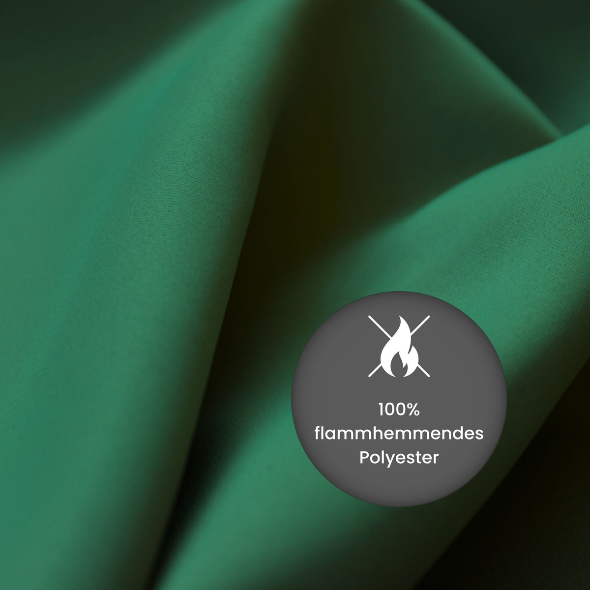 Verdunkelungsvorhang "Akustikvorhang" dunkelgrün Viktoria