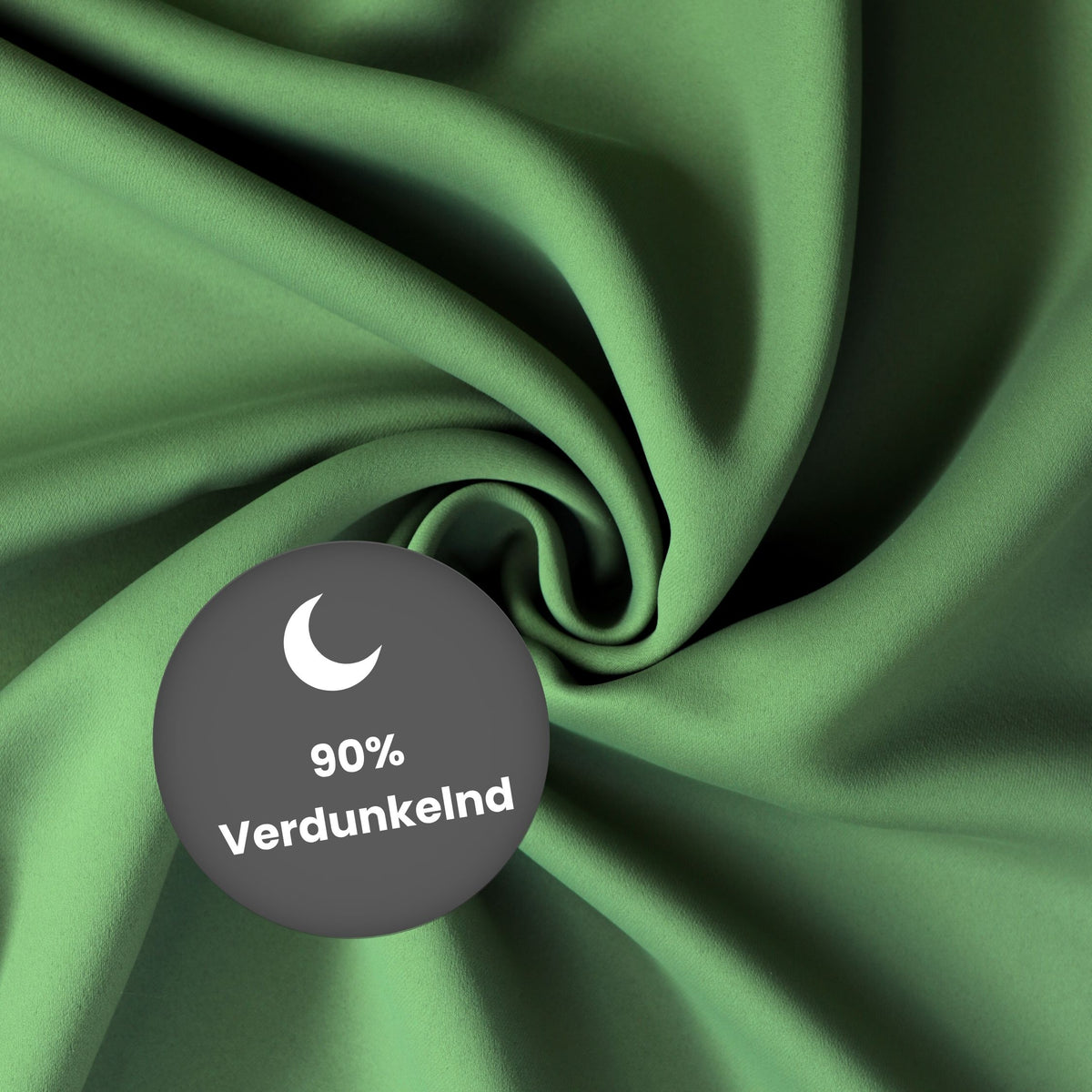 Verdunkelungsvorhang "Akustikvorhang" moosgrün Viktoria