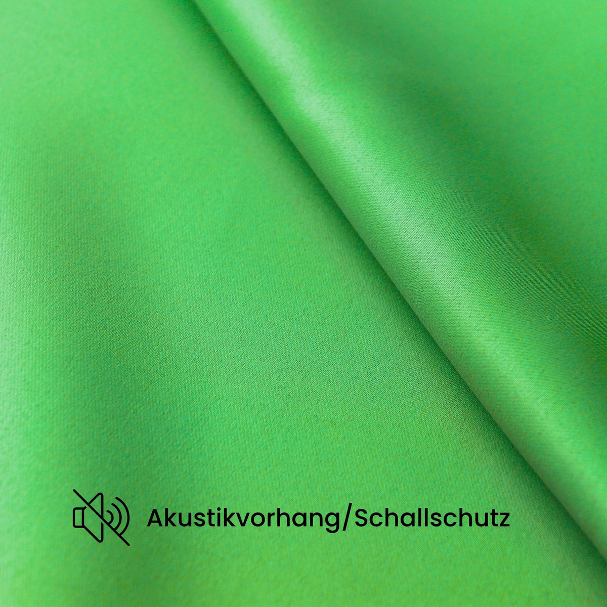 Verdunkelungsvorhang "Akustikvorhang" leuchtend grün Viktoria