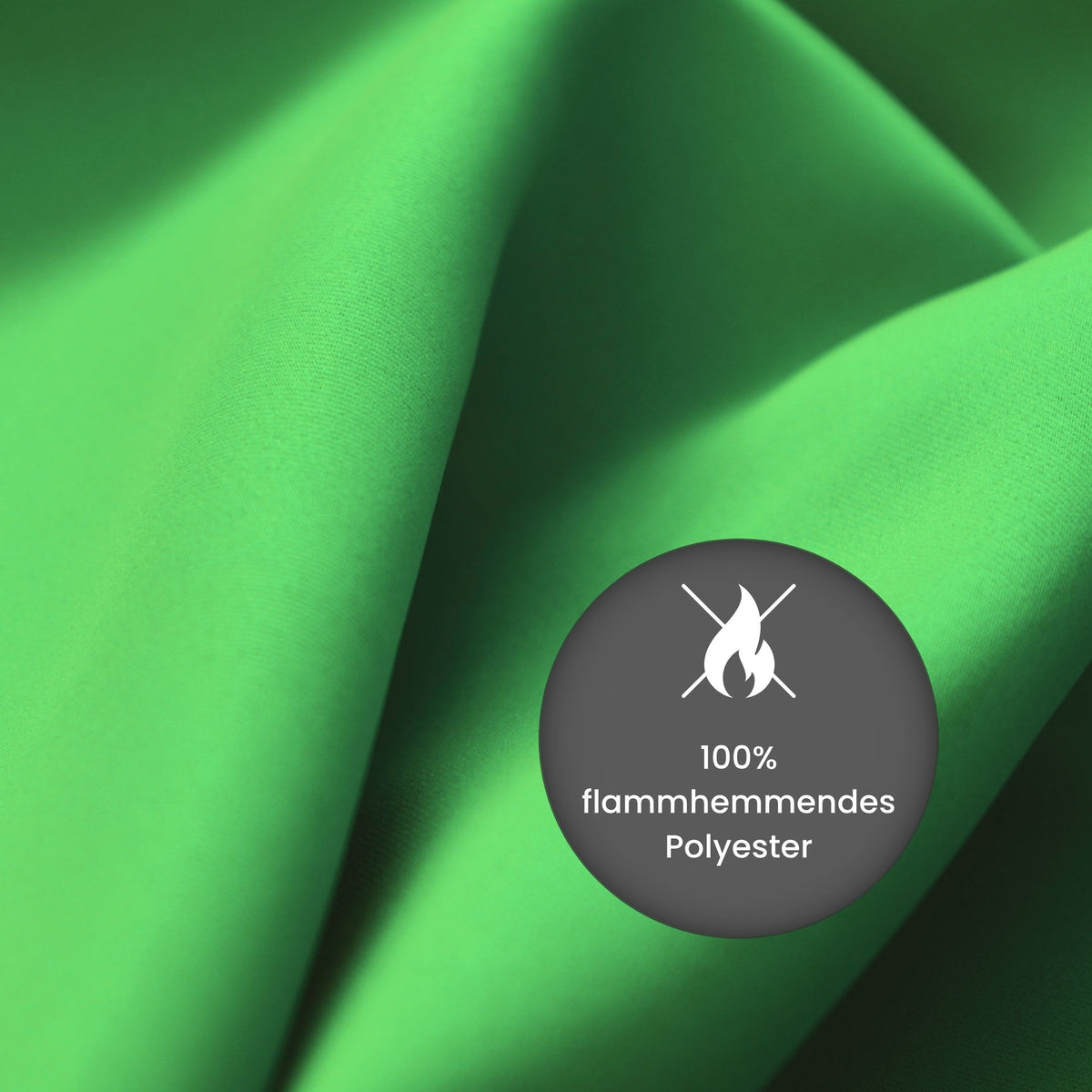 Verdunkelungsvorhang "Akustikvorhang" leuchtend grün Viktoria