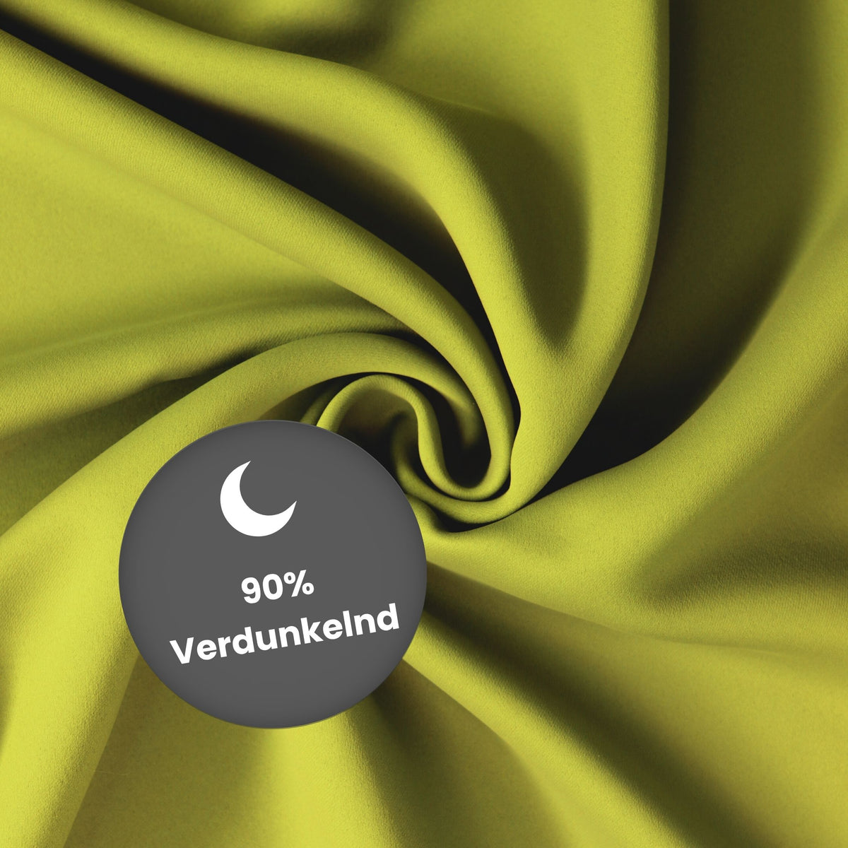 Verdunkelungsvorhang "Akustikvorhang" senfgelb Viktoria