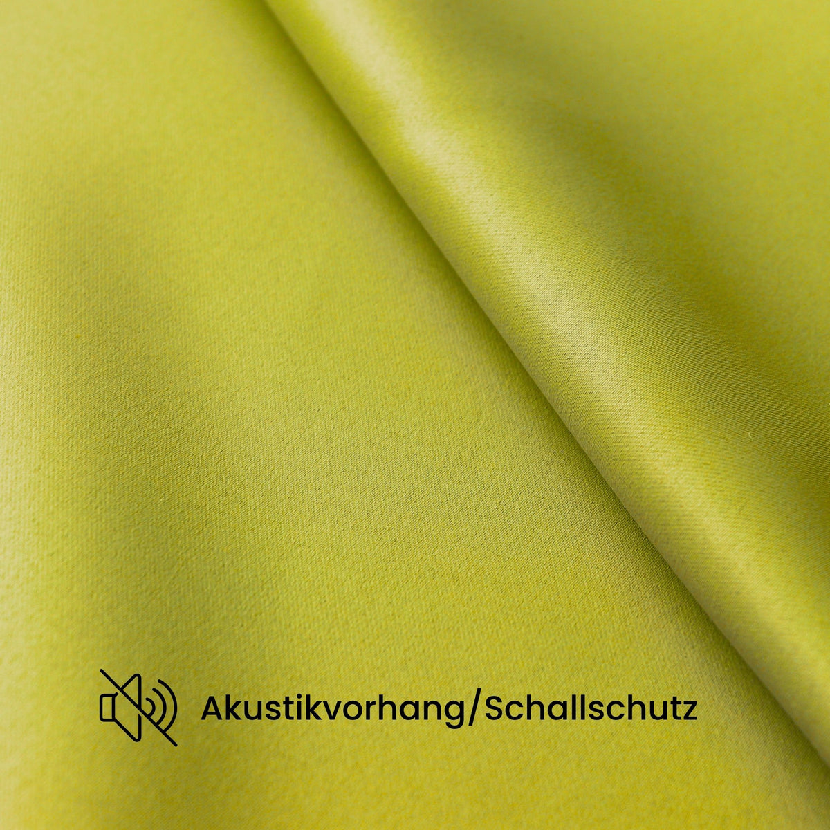 Verdunkelungsvorhang "Akustikvorhang" senfgelb Viktoria